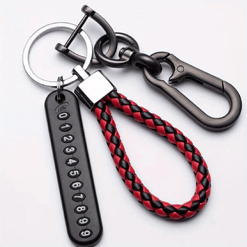 Anti-Loss Car Key Chain Phone Number Label