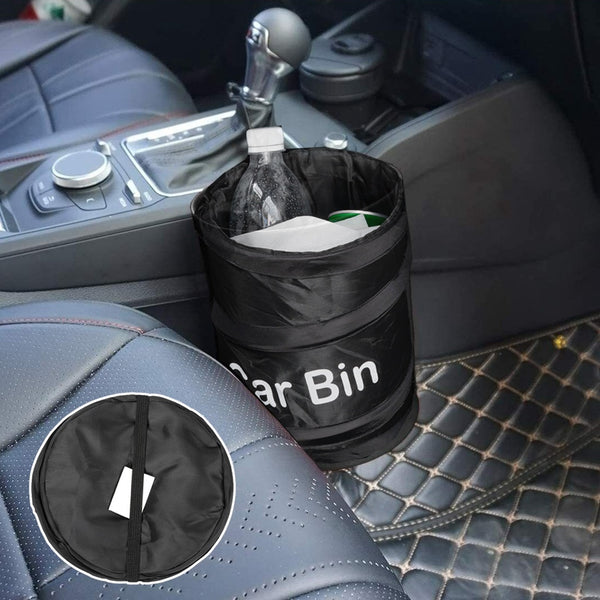 Collapsible Black Car Trash Can Pack