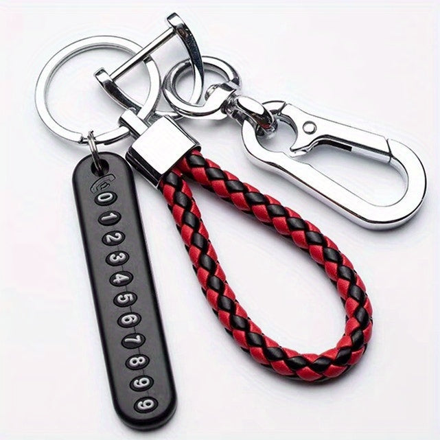 Anti-Loss Car Key Chain Phone Number Label