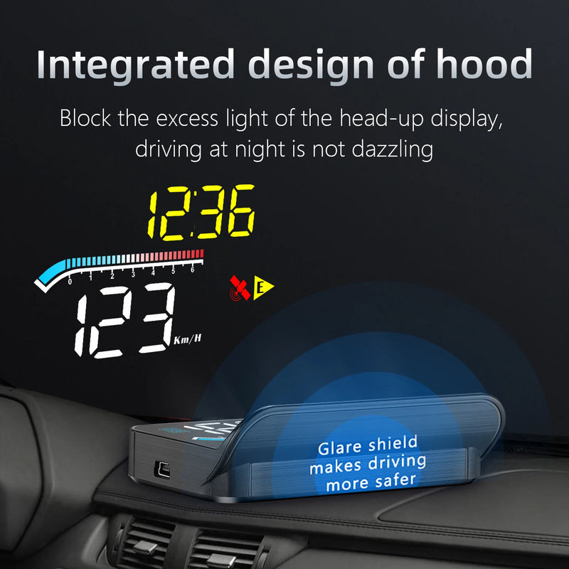 HUD Head Up Display OBD2 GPS Dual System Projector