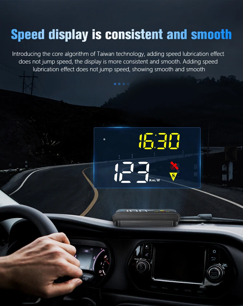 HUD Head Up Display OBD2 GPS Dual System Projector