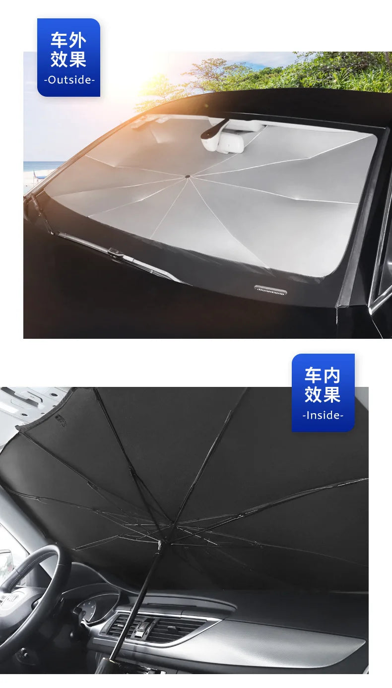 Foldable Windshield Sun Shade Umbrella