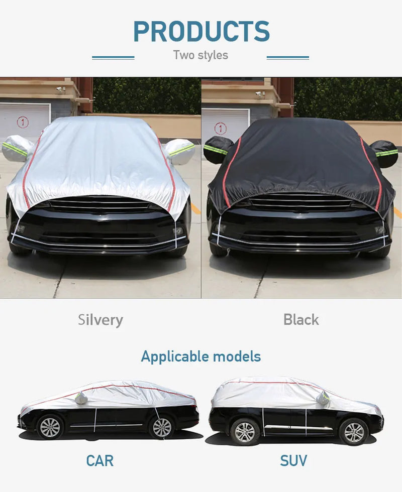 Universal Car Half Waterproof Outdoor Cover