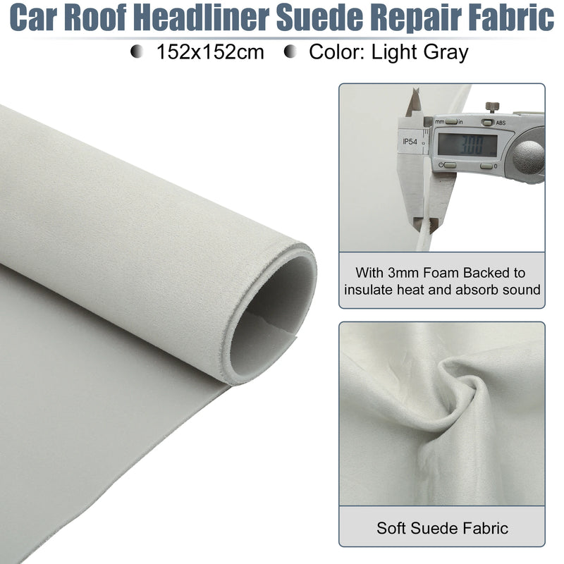 Suede Headliner Fabric Foam Backed for Car Interior