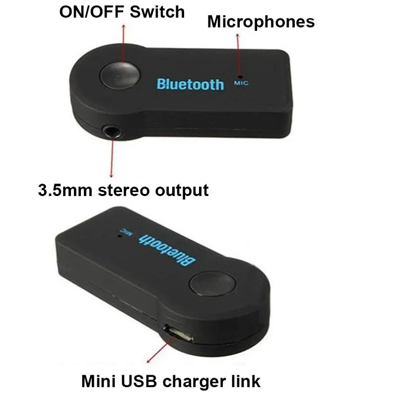 2 in 1 Wireless Bluetooth 5.0 Receiver Adapter with 3.5mm Jack