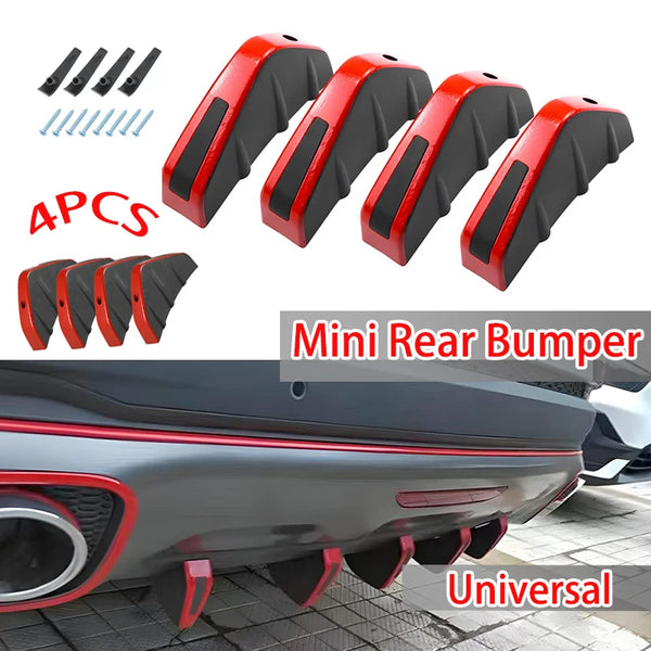 Universal Carbon Fiber Rear Bumper Diffuser Spoiler