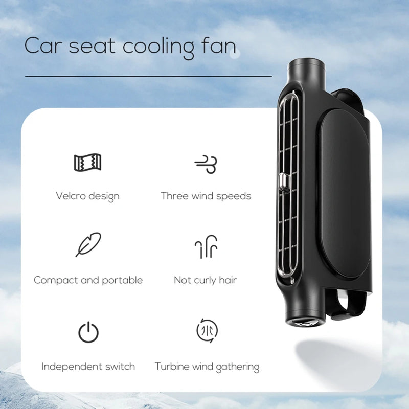 Car Headrest Cooling Air Fan