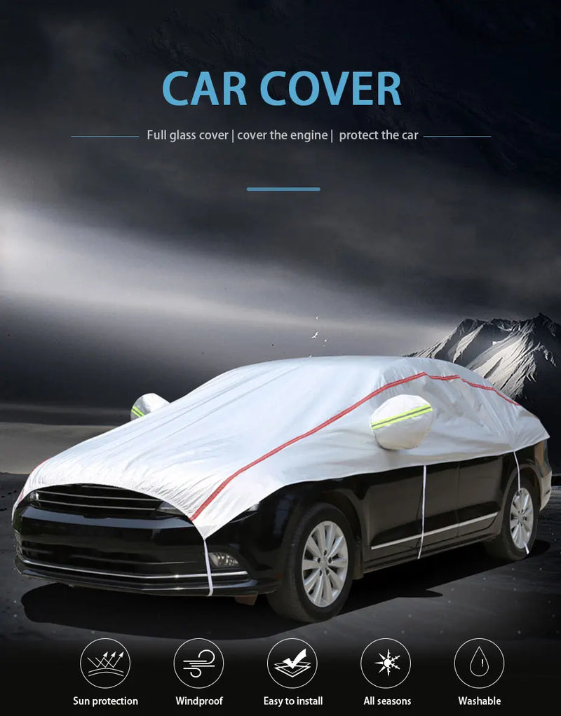 Universal Car Half Waterproof Outdoor Cover