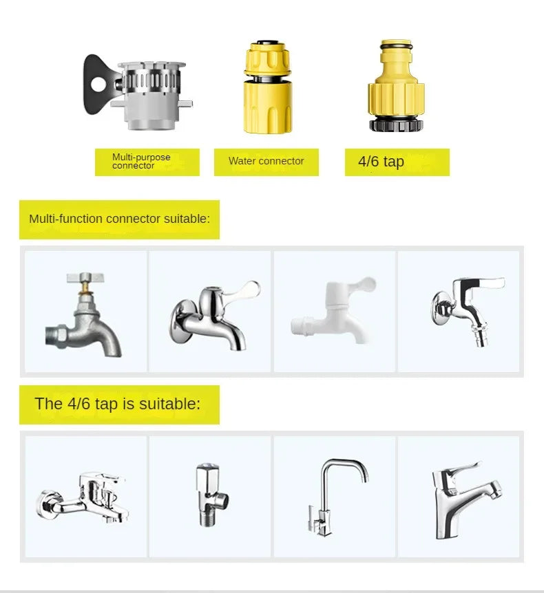 Telescopic Water Pipe with High-pressure Nozzle