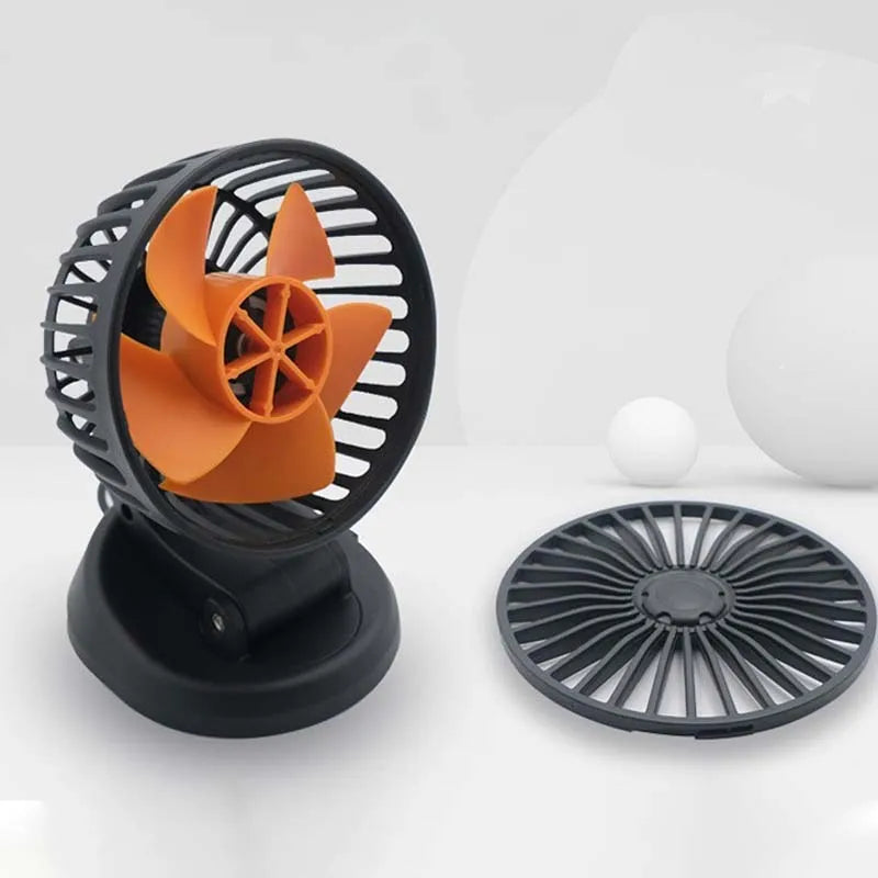 Car Multi Head Fan 360° Adjustable